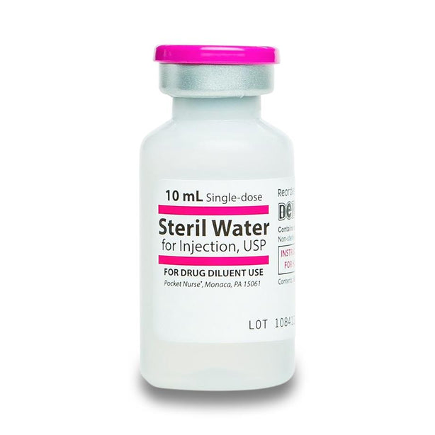 POCKETNURSE Demo Dose Steril Water for Injections 06-93-0619 1 Each - MDL-PKI6930619