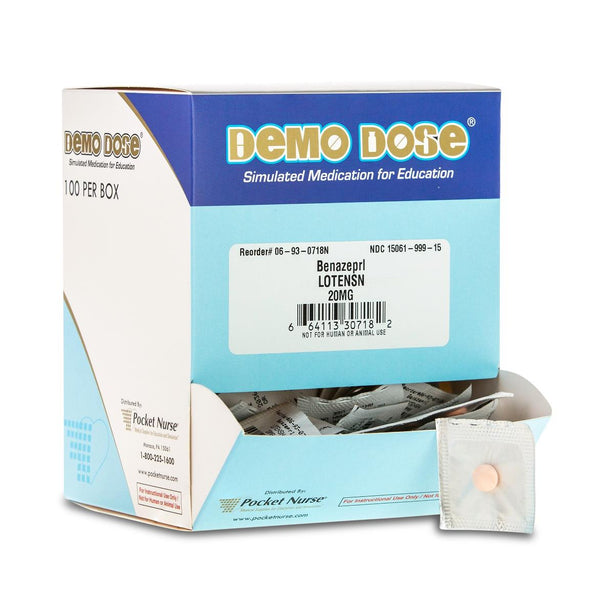 Pocketnurse Demo Dose Benazeprl (Lotensn) 06-93-0718 1.0 Each-MDL-PKI6930718
