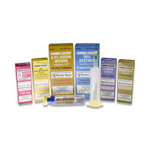Pocketnurse Demo Dose Simulated Code Drug Set #1 06-93-1111 1.0 Each-MDL-PKI6931111