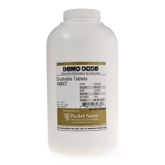 Pocketnurse Demo Dose Crushable Tablets 06-93-1732 1.0 Each-MDL-PKI6931732