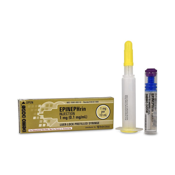 Pocketnurse Demo Dose Prefilled Luer-Lock ACLS Syringes 06-93-1900 - 1.0 Each