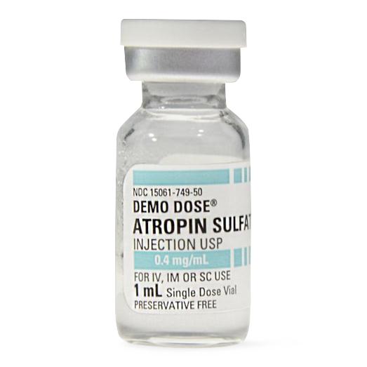 POCKETNURSE Demo Dose Atropin Sulfat Injection 06-93-3222 1 Each - MDL-PKI6933222