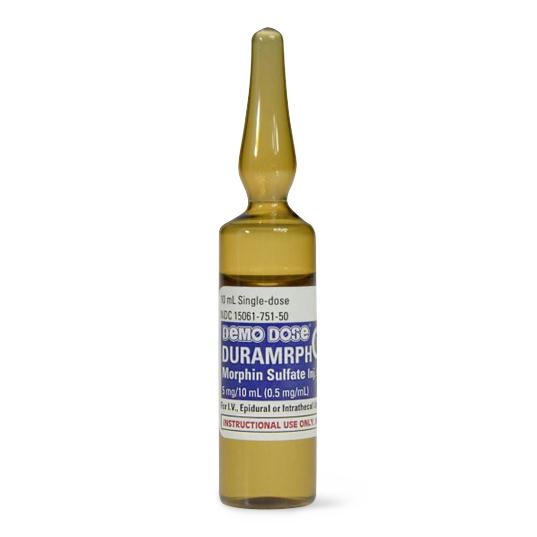 Pocketnurse Demo Dose Morphin Sulfat Injection (Duramrph) 06-93-3225 1.0 Each-MDL-PKI6933225