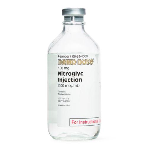 Pocketnurse Demo Dose Nitroglyc Injection Nitr Drip 06-93-4000 1.0 Each-MDL-PKI6934000