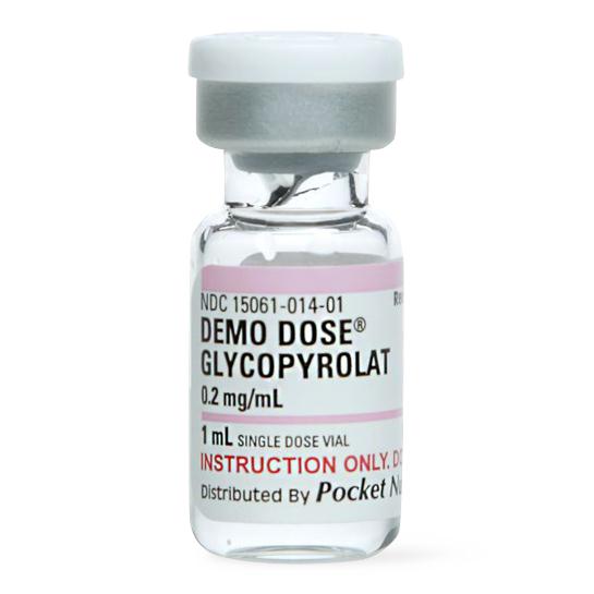 Pocketnurse Demo Dose Glycopyrrolat (Robinl) 06-93-6923 - 1.0 Each - MDL-PKI6936923