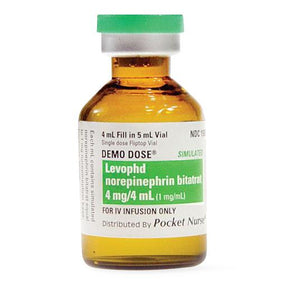 Pocketnurse Demo Dose Norepineprhrin Bitarate 06-93-6958 1.0 Each-MDL-PKI6936958