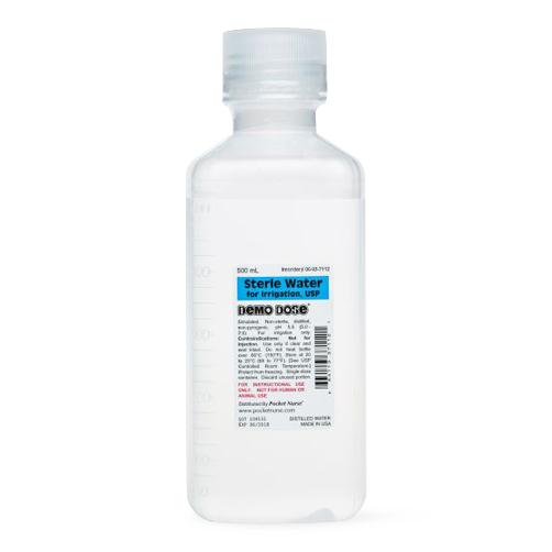 Pocketnurse Demo Dose Sterile Water 06-93-7112 - 1.0 Each - MDL-PKI6937112