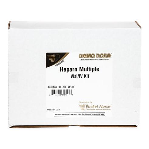 Demo Dose Heparn Multiple Vial/IV Kit - 06-93-7513 - 1 Each - MDL-PKI6937513