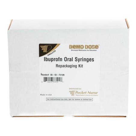 Pocketnurse Demo Dose Ibuprofn Oral Syringes Repackaging Kit 06-93-7515 - 1.0 Each - MDL-PKI6937515