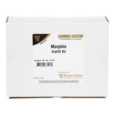 Demo Dose Morphin Vial/IV Kit - 06-93-7517 - 1 Each - MDL-PKI6937517