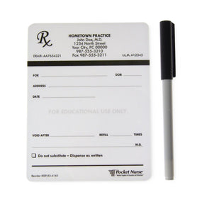 Pocketnurse Pharm Ed Dry Erase Prescription Pad Deck 09-83-4145 - 1.0 Each