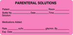 Centurion Nursing IV Bag Labels - PL7238K2 - 1 Roll - MDL-PL7238K2