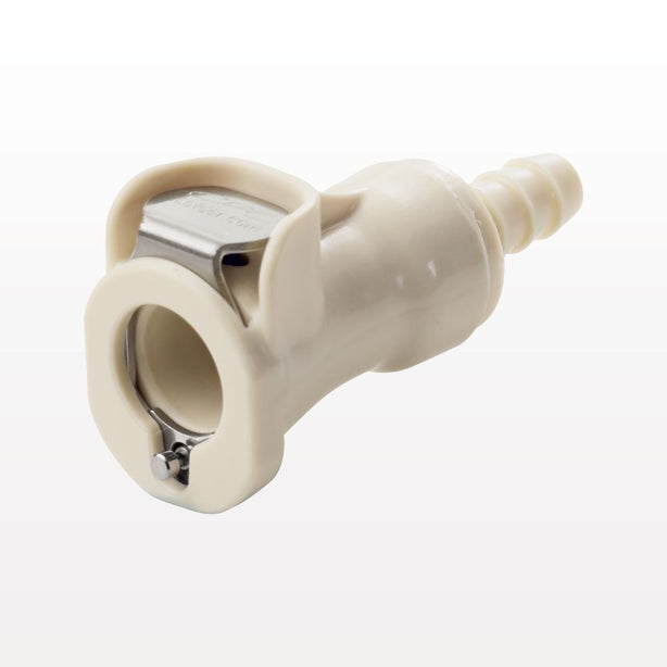 PLC12 Connector, Body, Non-Valved, Barbed - Fits 3/8 inch ID Tubing (0.375 inch, 9.53 mm) - PLC1700612