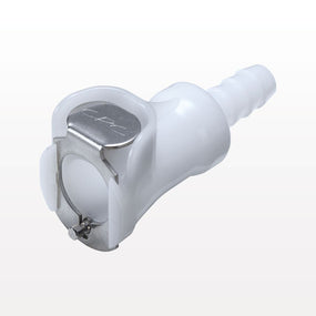 PLC Connector, Body, Valved, Barbed - Fits 5/16 inch ID Tubing (0.313 inch, 7.94 mm) - PLCD17005