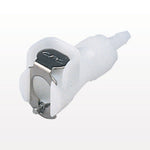 PMC Connector, Body, Non-Valved, Barbed - Fits 1/8 inch ID Tubing (0.125 inch, 3.18 mm) - PMC1702