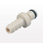 PMC12 Connector, Insert, Non-Valved, Barbed - Fits 1/4 inch ID Tubing (0.25 inch, 6.35 mm) - PMC220412