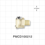 PMC12 Connector, Body, Valved, Threaded - 1/8 inch NPT - PMCD100212