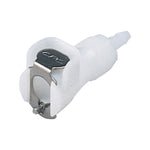 PMC Connector, Body, Valved, Barbed - Fits 1/4 inch ID Tubing (0.25 inch, 6.35 mm) - PMCD1704