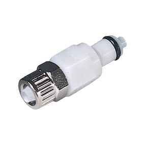 PMC Connector, Insert, Valved, Ferruleless - Fits 1/4 inch ID x 3/8 inch OD Tubing (0.25 inch x 0.375 inch, 6.35 mm x 9.53 mm) - PMCD2006