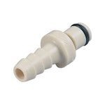 PMC12 Connector, Insert, Valved, Barbed - Fits 1/8 inch ID Tubing (0.125 inch, 3.18 mm) - PMCD220212