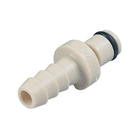 PMC12 Connector, Insert, Valved, Barbed - Fits 1/8 inch ID Tubing (0.125 inch, 3.18 mm) - PMCD220212