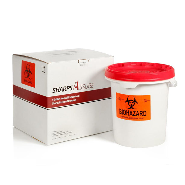 Post Medical w/Retrieval Program by Professional Sharps Retrieval Kit, 5 gal. - PMEPMSA5G