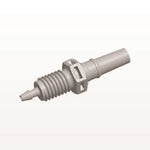 Panel Mount, Male Luer Slip, Barbed, Natural, 100/Bag - 1/4-28 UNF Thread; Fits 1/16 inch ID Tubing (0.063 inch, 1.59 mm) - PMLM21