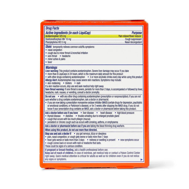 Procter & Gamble Vicks DayQuil Cold and Fluid LiquiCaps 10323900014432 - 24.0 Each