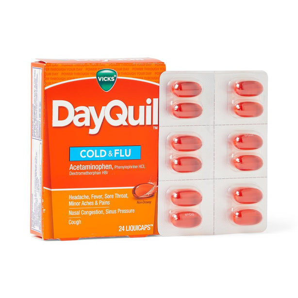 Procter & Gamble Vicks DayQuil Cold and Fluid LiquiCaps 10323900014432 - 576.0 Each