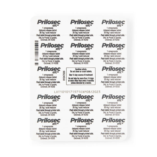 Procter & Gamble Prilosec OTC Heartburn Relief 10037000359071 - 24.0 box