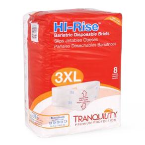 PRINCIPLE BUSINESS ENTERPRISES Tranquility Hi-Rise Bariatric Adult Brief 2192 32 Each-MDL-PPB2192