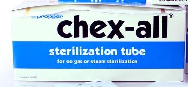 Propper Heat-Sealable Chex-All Sterilization Tube, 2" x 100' - 02600200 - 10 Roll