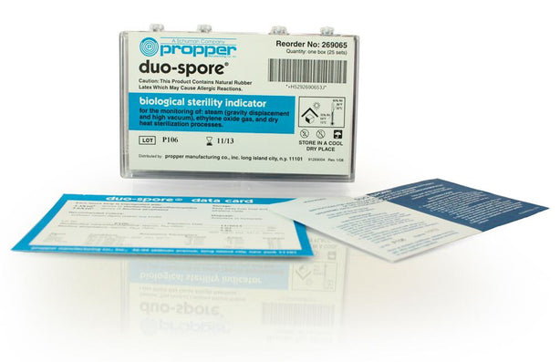 PROPPER MFG Duo-Spore Biological Indicator Strips 269065 25 Each - MDL-PPR269065