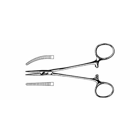 Precision Medical Devices Halsted Mosquito Forceps, Curved, Stainless Steel, 5" - M9115-4512 - 1 Each