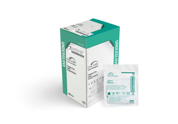 Ansell Healthcare Encore Sterile Powder-Free Latex Surgical Under Gloves 2018455 - 400.0 Each