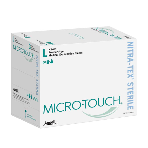 Ansell Healthcare Micro-Touch Nitrile Sterile Exam Gloves 6034152 50.0 Each