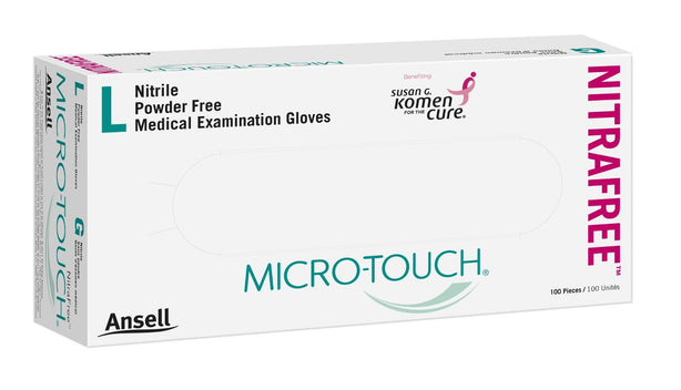 Ansell Healthcare Micro-Touch NitraFree Exam Gloves 6034510 1000.0 Each
