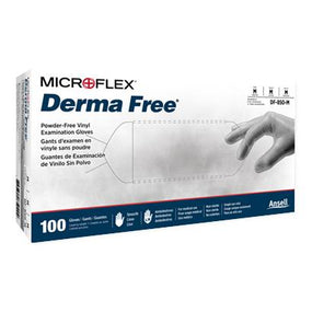 Ansell Healthcare Microflex Derma Free DF-850 Vinyl Exam Gloves DF-850-M - 1000.0 Each