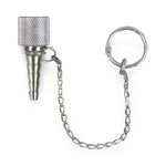 Oxygen Hex Nut Tubing Nipple Assembly with 5" Chain, Reusable Medical - 0159C - 1 Each