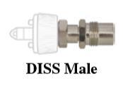 PRECISION MEDICAL Flowmeter Accessories/Parts Ohmeda DISS Male Oxygen Fitting - 2105 - 1 Each