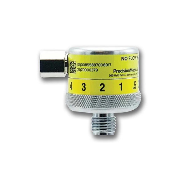 PRECISION MEDICAL Dial Flowmeter with 0-25 L/min Oxygen and Ohmeda Quick Connect 7MFA1105 1 Each-MDL-PRE7MFA1105