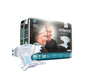 Attends Healthcare Products Attends Disposable Heavy-Absorbency Adult Incontinence Briefs ALI-BR40 - 40.0 Each