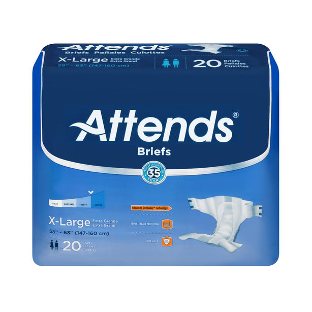 Attends Healthcare Products Attends DermaDry Advance Briefs DDA40 - 60.0 Each - MDL-PRKDDA40