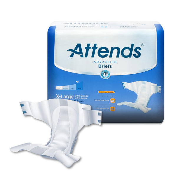 Attends Healthcare Products Attends DermaDry Fitted Super Absorbency Briefs DDC40 20.0 Each