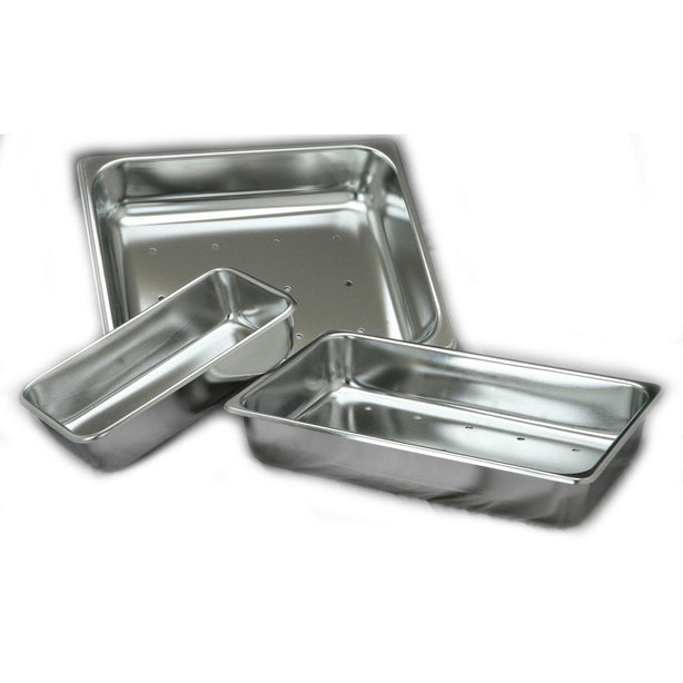 Polarware High-Sided Perforated Stainless Steel Instrument Tray, 12-5/8" x 10-5/16" x 2-1/2" - PRWS12102HPTZ
