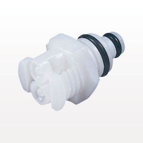 Twin Tube™ Connector, Insert, Non-Valved, Barbed - Fits 1/16 inch ID Tubing (0.063 inch, 1.59 mm) - PTC22010