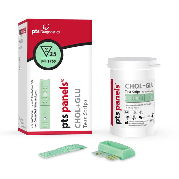 POLYMER TECHNOLOGY SYSTEMS, INC. Test Strips and Controls for CardioChek PA/Plus Analyzers 1765 25 Each - MDL-PTH1765