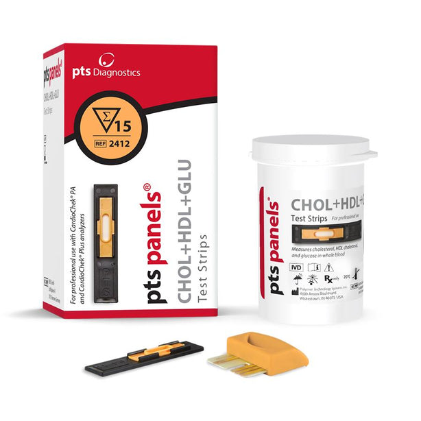 POLYMER TECHNOLOGY SYSTEMS, INC. Test Strips and Controls for CardioChek PA/Plus Analyzers 2412 15 Each - MDL-PTH2412