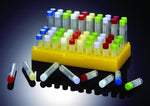 Rim-Seal Cap Cryosure Vial Rack, 50 Places, Polypropylene, Yellow - 240-3919-Y80 - 5 Each