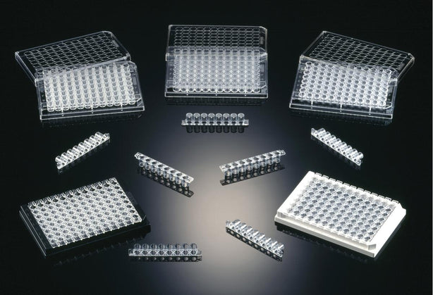Evergreen Scientific 8 and Strip Treated 96-Well Elisa Plate, Round U-Bottom, Polystyrene, Sterile - PTV333801401R